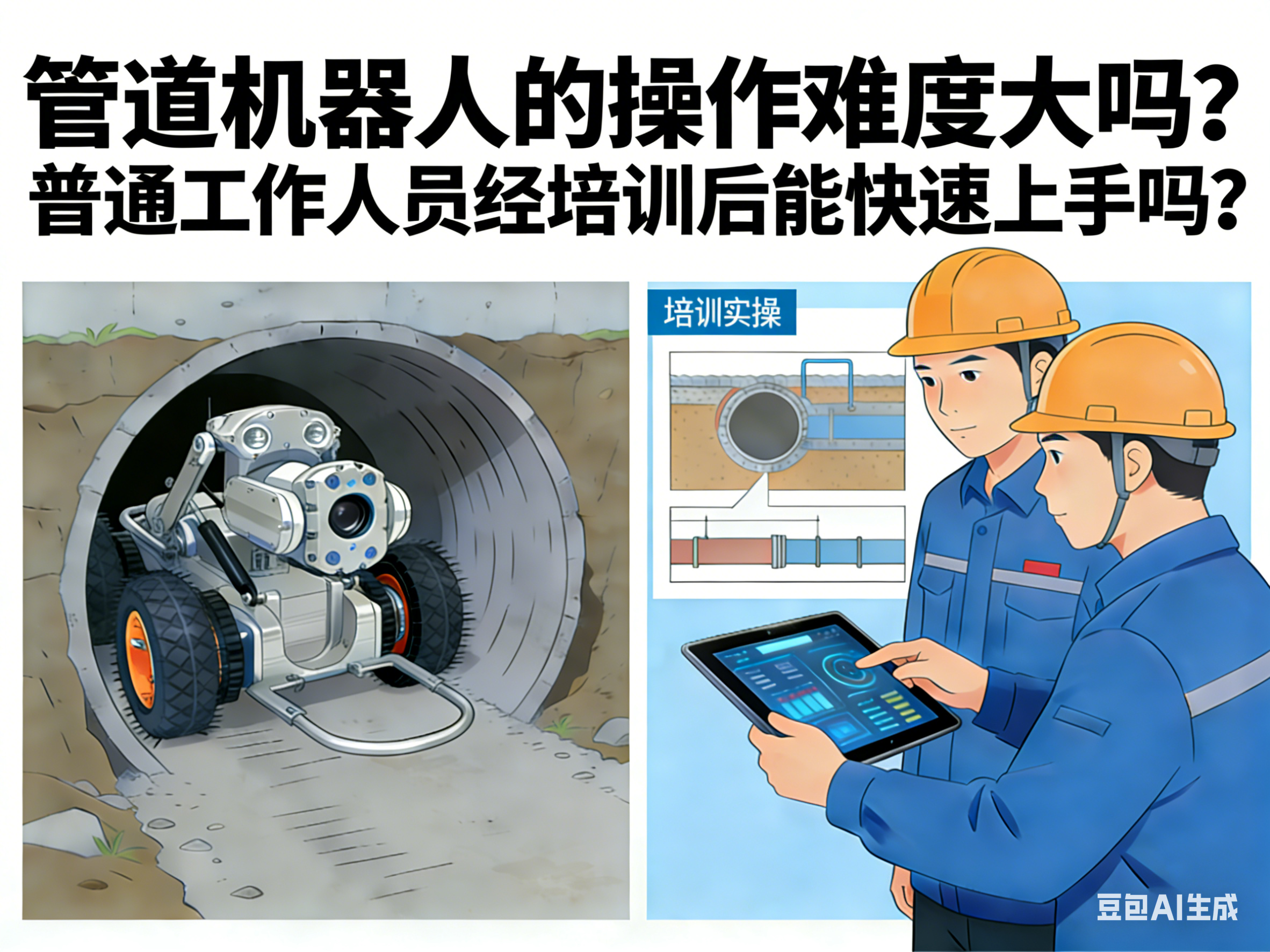 管道机器人的操作难度大吗？新手经培训后能快速上手吗？