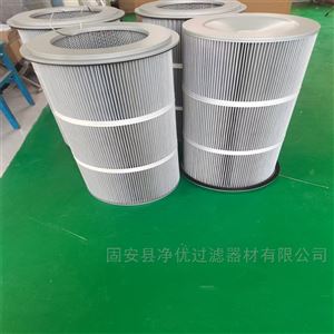 花板孔上装东丽防静电覆膜除尘滤筒350*660