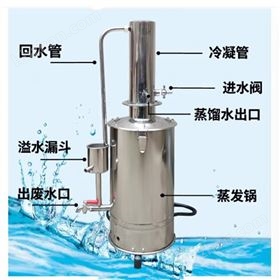 ZXDSZK-10L不銹鋼電熱蒸餾水器斷水自控10L庫號M411523