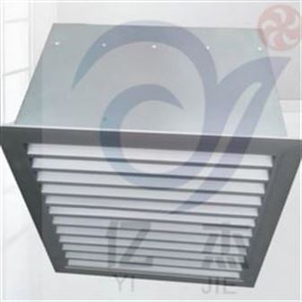 DFBZ轴流风机 方形壁式轴流风机,带自垂百叶 防雨百叶 方形风机 配防火阀70度 电动调节阀220V