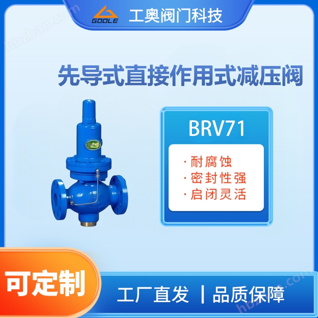 BRV71先導(dǎo)式直接作用式減壓閥