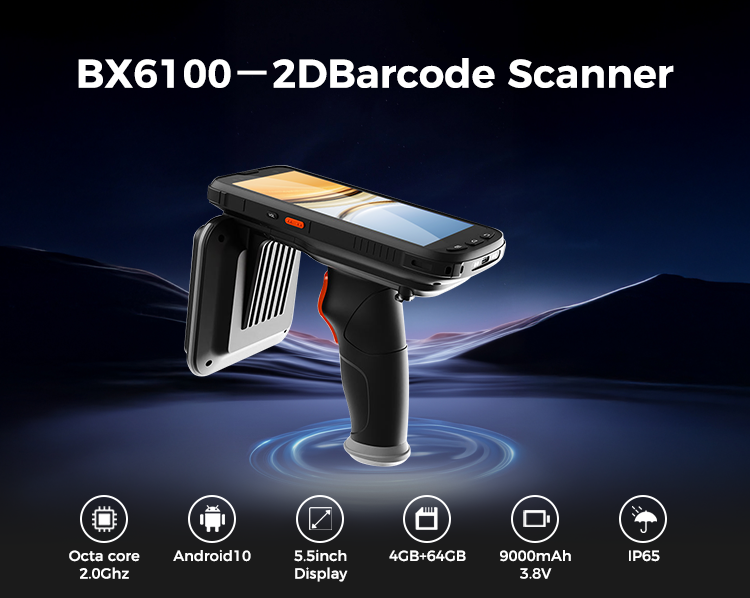 BX6100 Android RFID Handheld Barcode Scanner