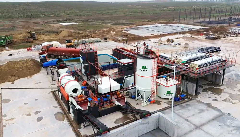 落地油泥高效治理新方案：德森含油土壤热洗系统实现资源与环保双回收