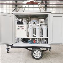 室外使用封閉拖車式變壓器油雙級真空濾油機